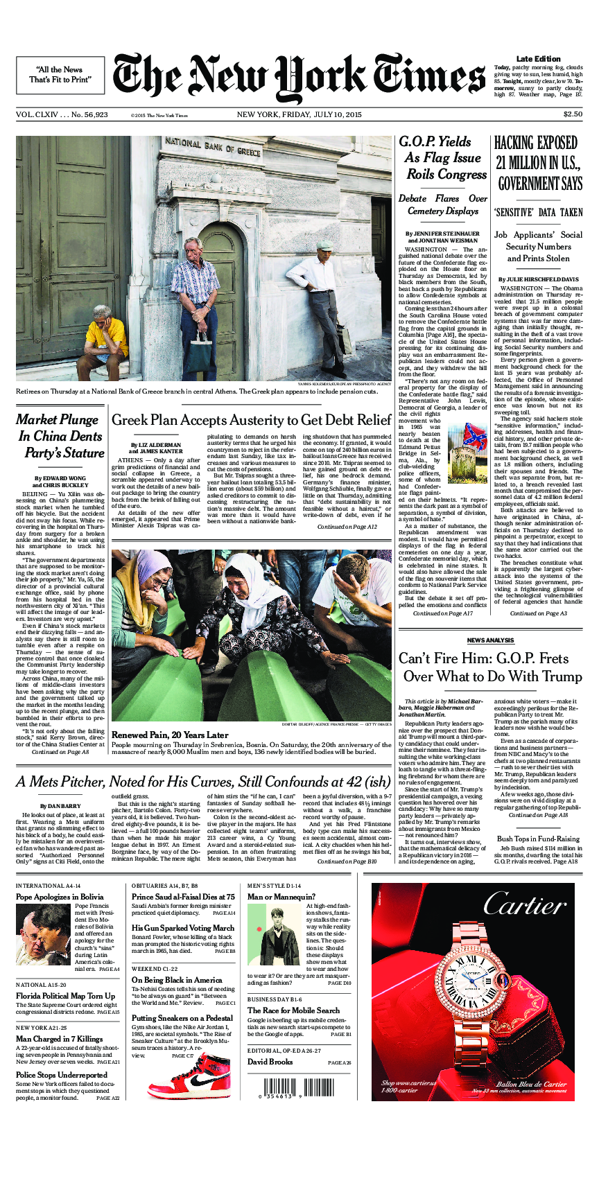 Prima-pagina-New-York-Times-del-2015-07-10