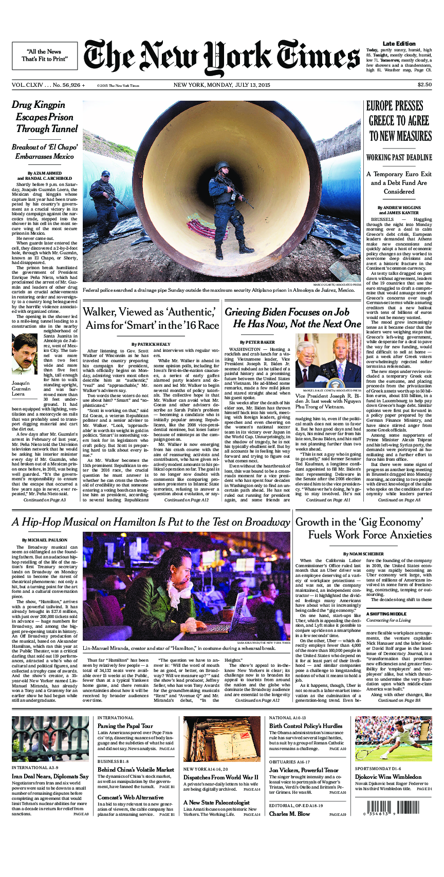 Prima-pagina-New-York-Times-del-2015-07-13