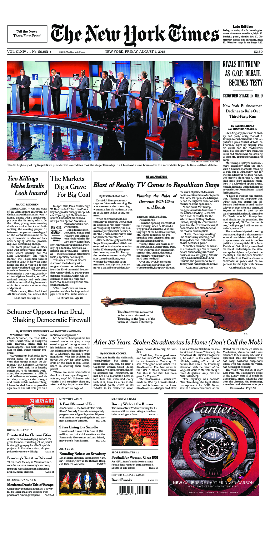 Prima-pagina-New-York-Times-del-2015-08-07