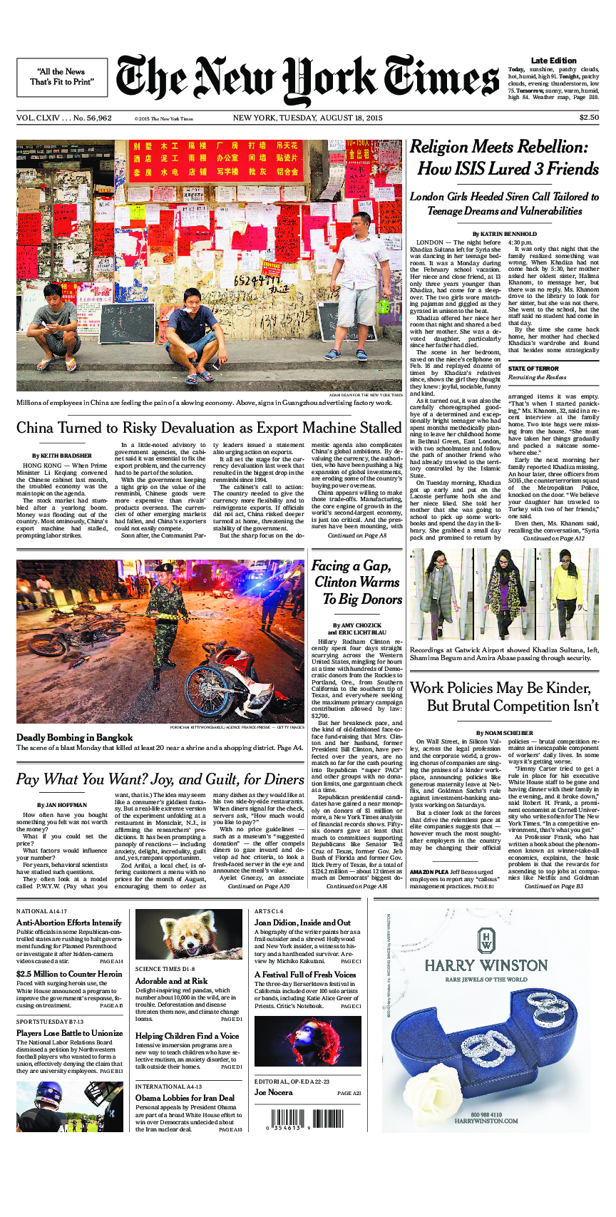 Prima-pagina-New-York-Times-del-2015-08-18