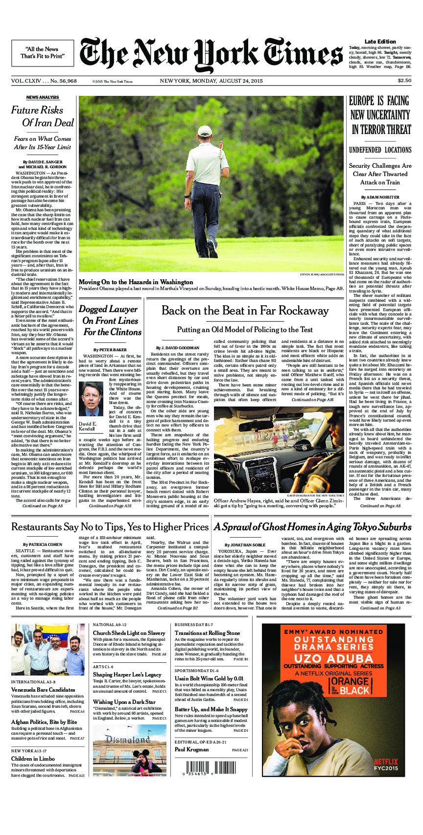 Prima-pagina-New-York-Times-del-2015-08-24