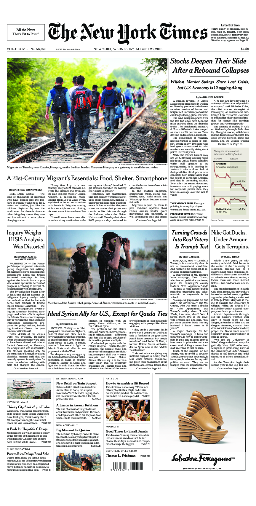 Prima-pagina-New-York-Times-del-2015-08-26