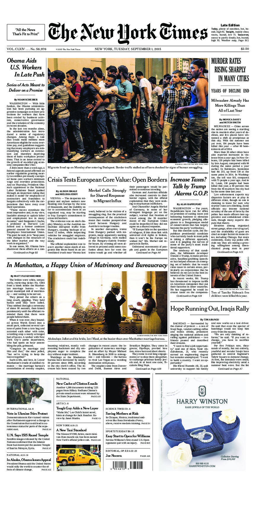 Prima-pagina-New-York-Times-del-2015-09-01