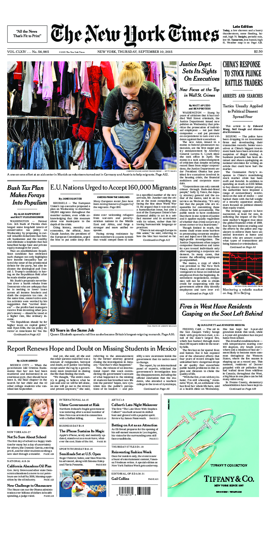 Prima-pagina-New-York-Times-del-2015-09-10