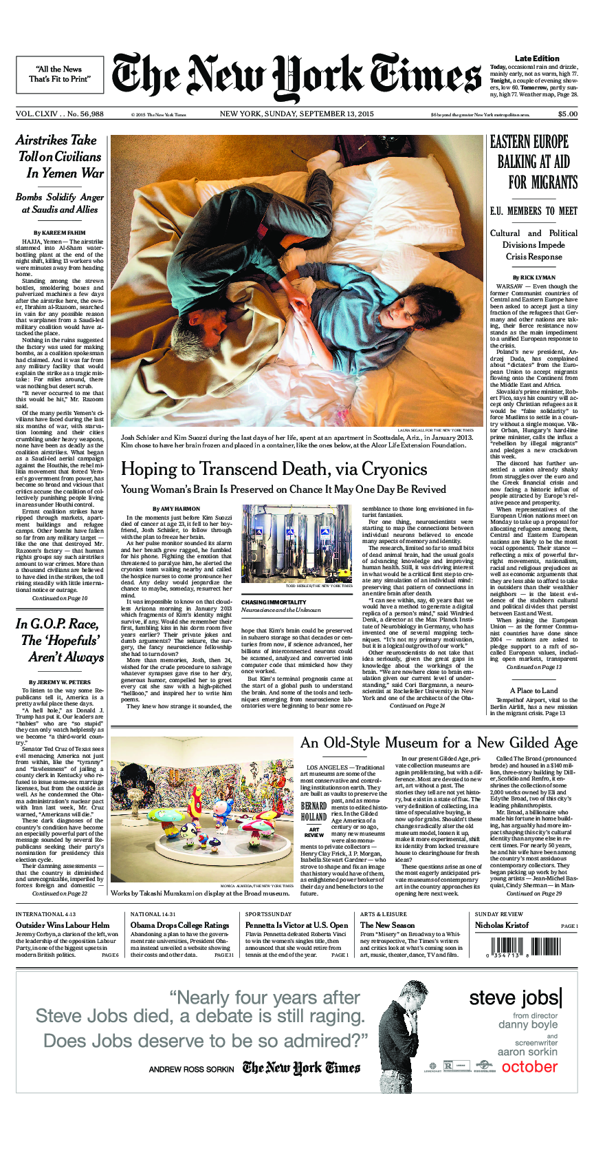 Prima-pagina-New-York-Times-del-2015-09-13