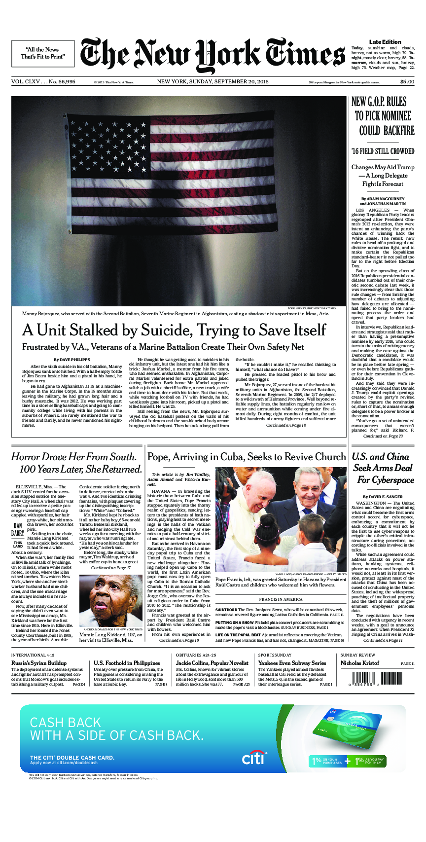 Prima-pagina-New-York-Times-del-2015-09-20