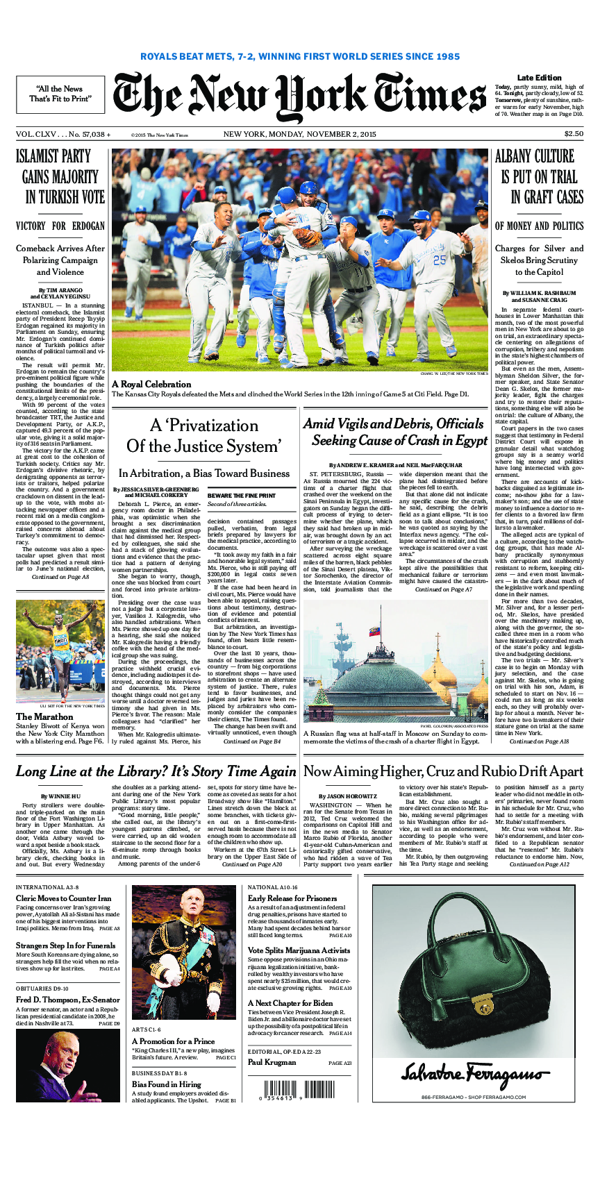 Prima-pagina-New-York-Times-del-2015-11-02