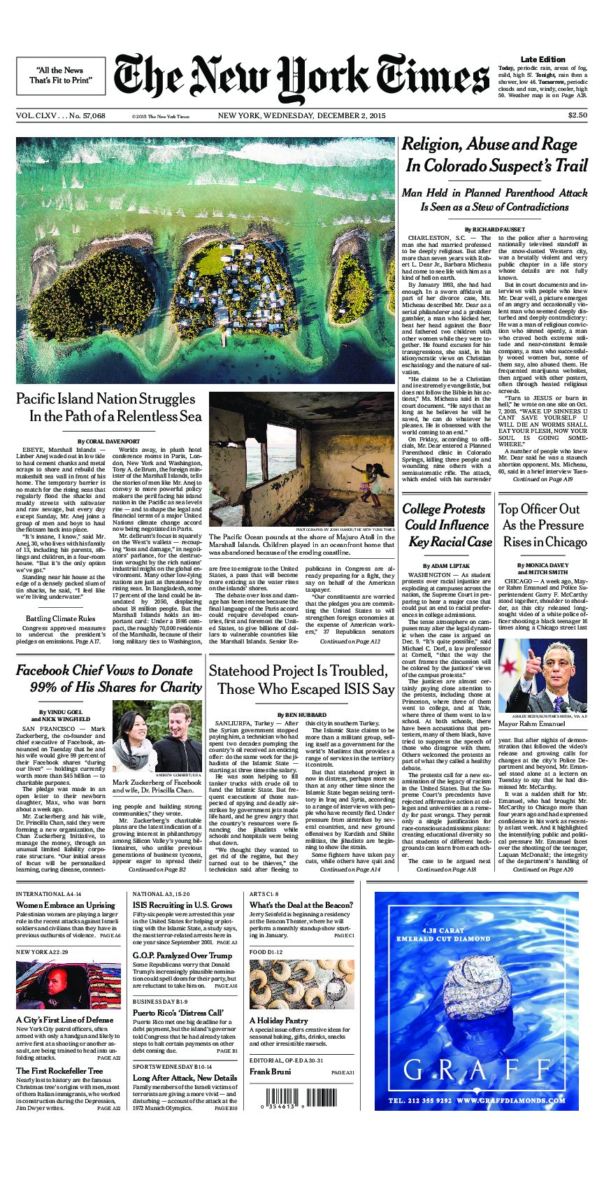 Prima-pagina-New-York-Times-del-2015-12-02