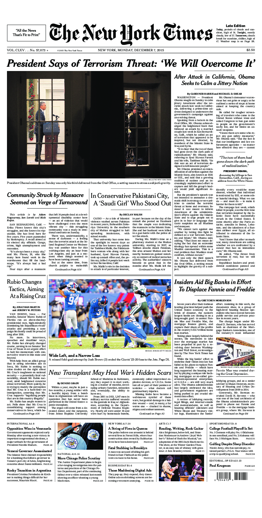 Prima-pagina-New-York-Times-del-2015-12-07