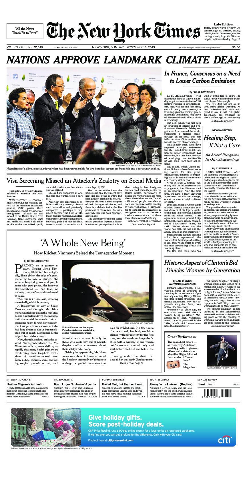 Prima-pagina-New-York-Times-del-2015-12-13