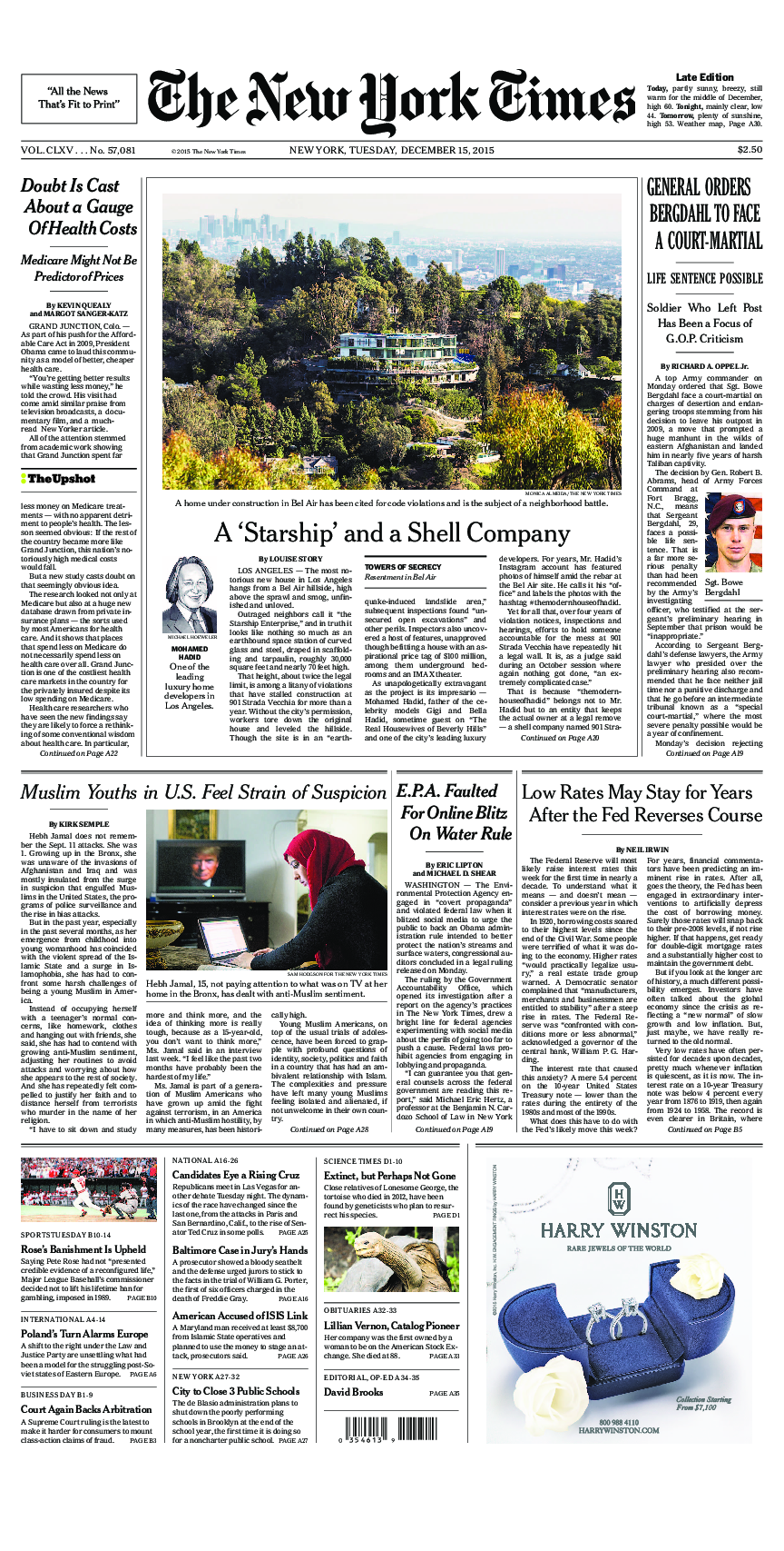 Prima-pagina-New-York-Times-del-2015-12-15