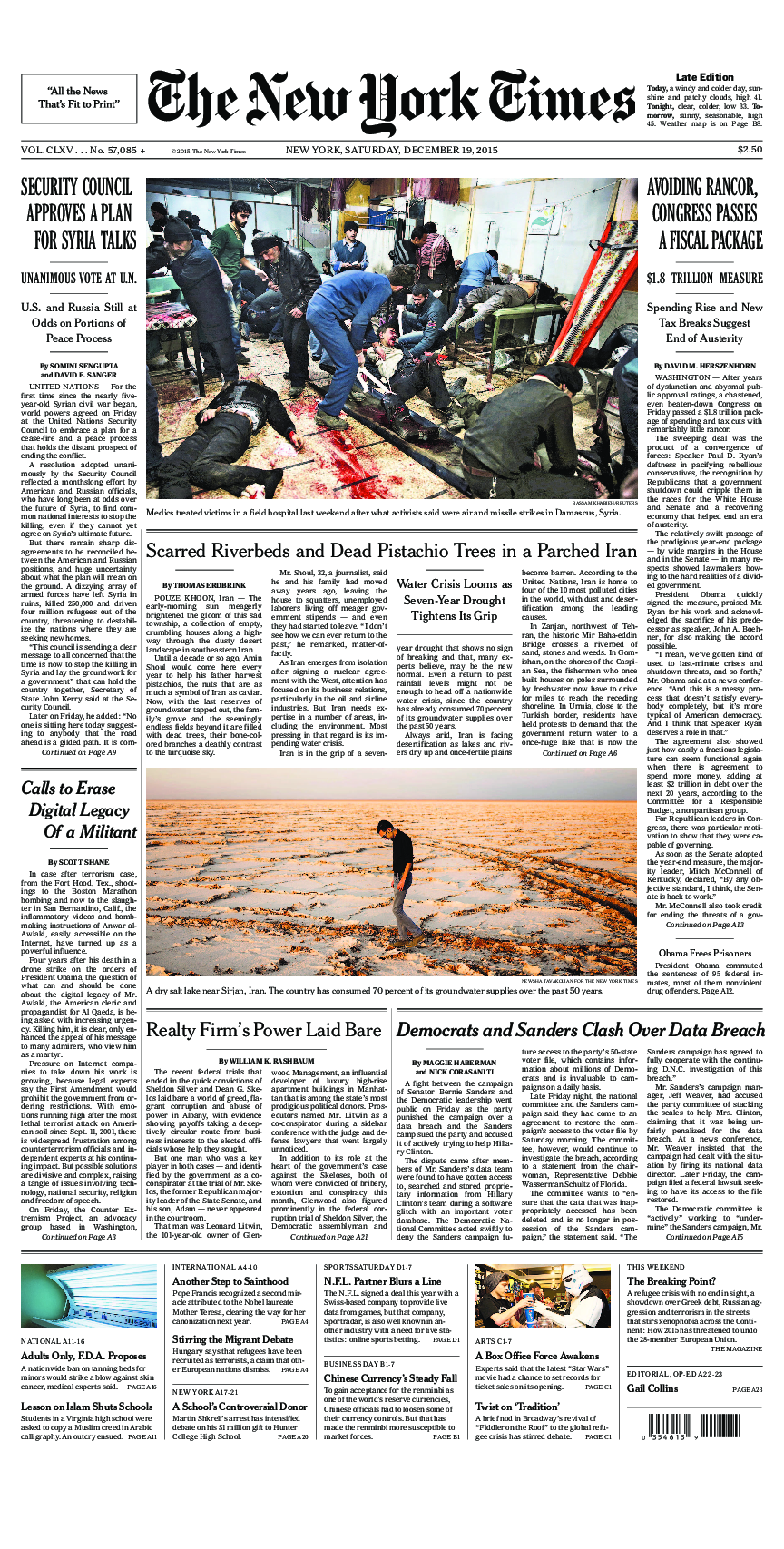 Prima-pagina-New-York-Times-del-2015-12-19