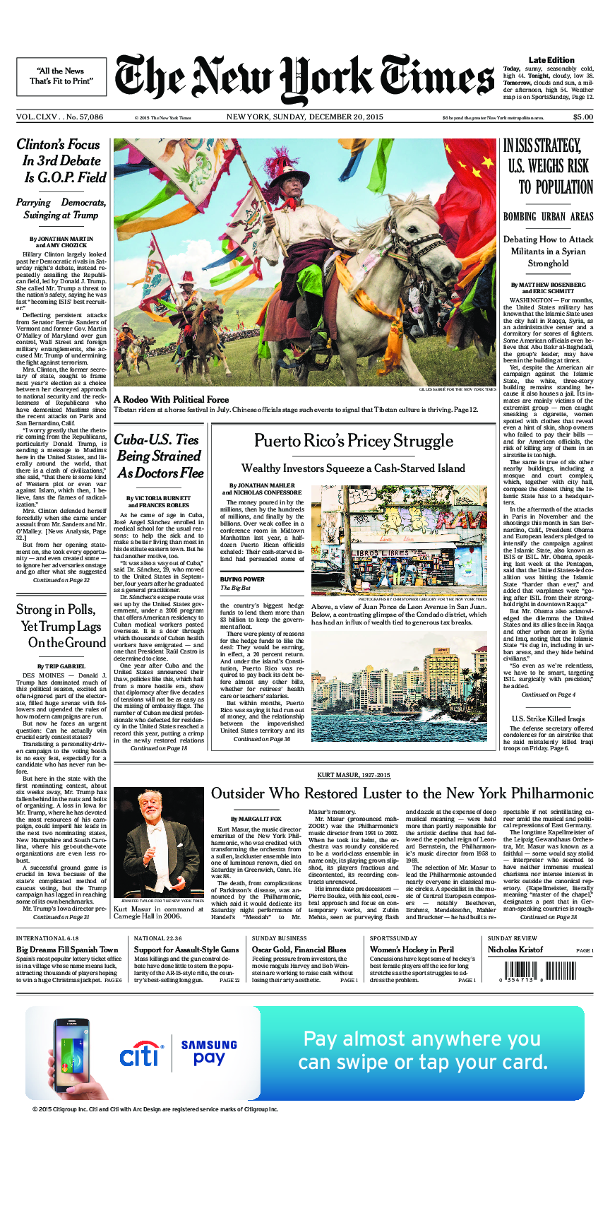 Prima-pagina-New-York-Times-del-2015-12-20