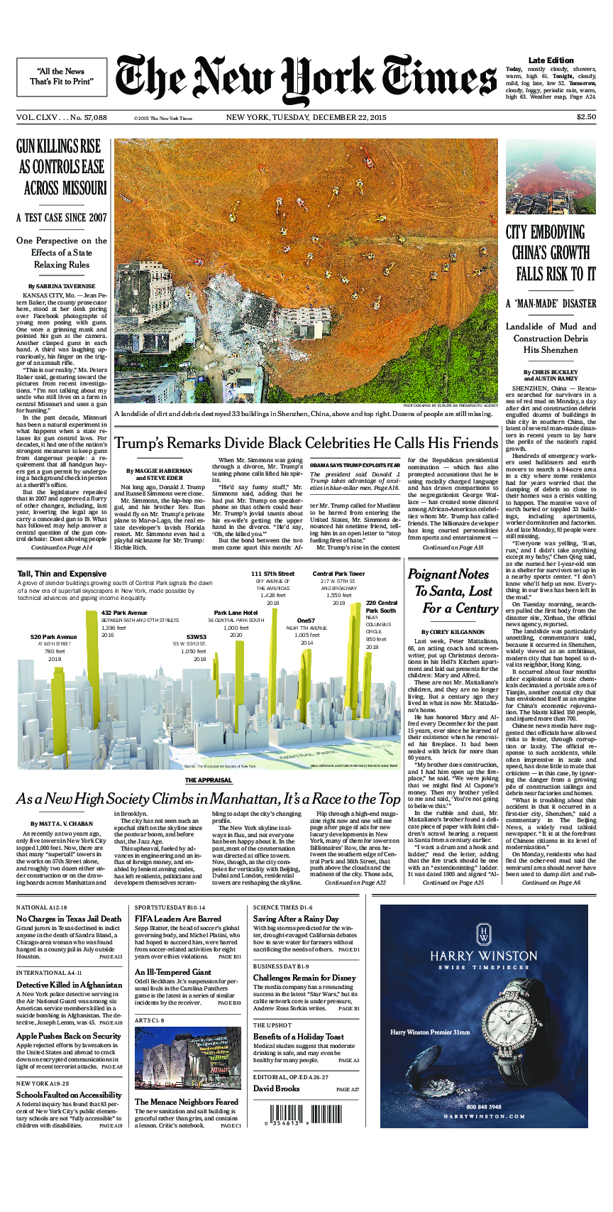 Prima-pagina-New-York-Times-del-2015-12-22