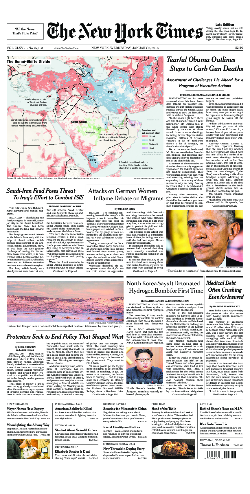 Prima-pagina-New-York-Times-del-2016-01-06