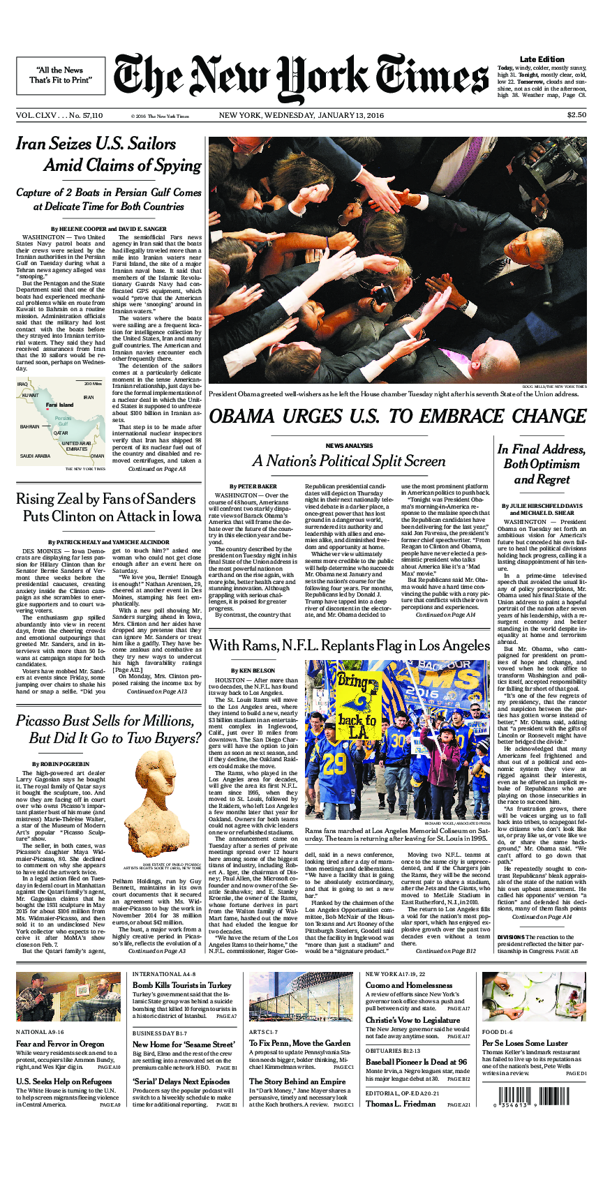 Prima-pagina-New-York-Times-del-2016-01-13