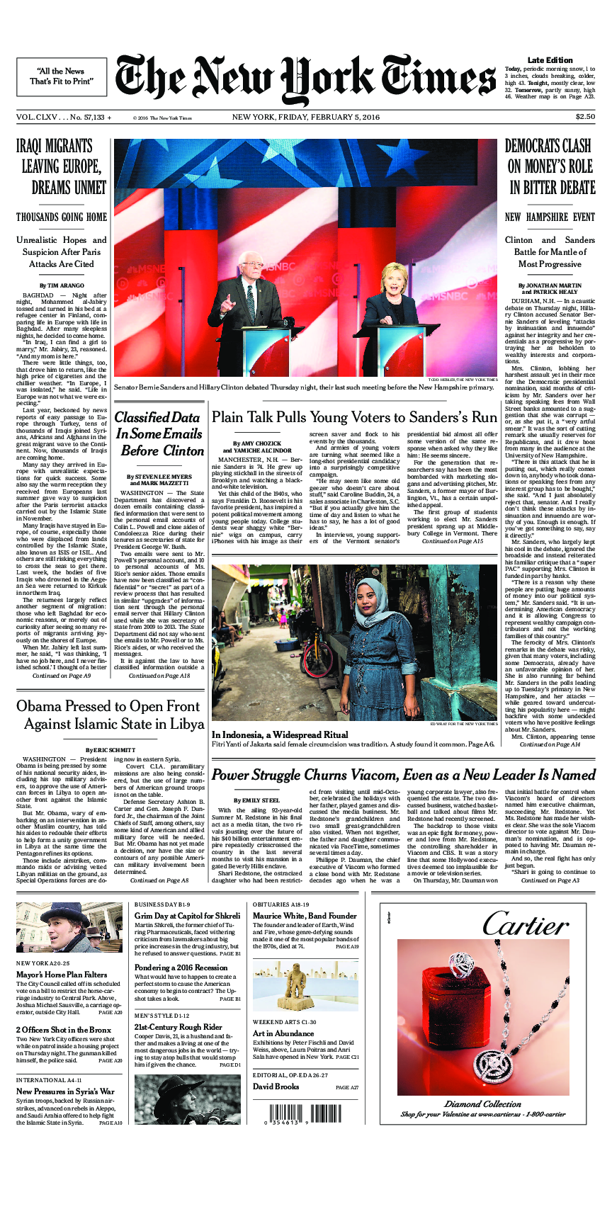 Prima-pagina-New-York-Times-del-2016-02-05