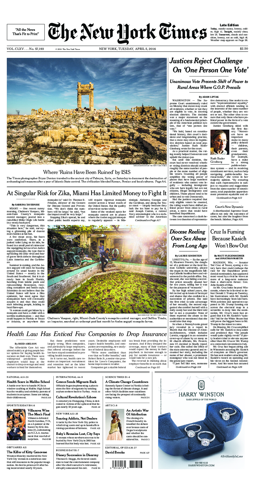 Prima-pagina-New-York-Times-del-2016-04-05