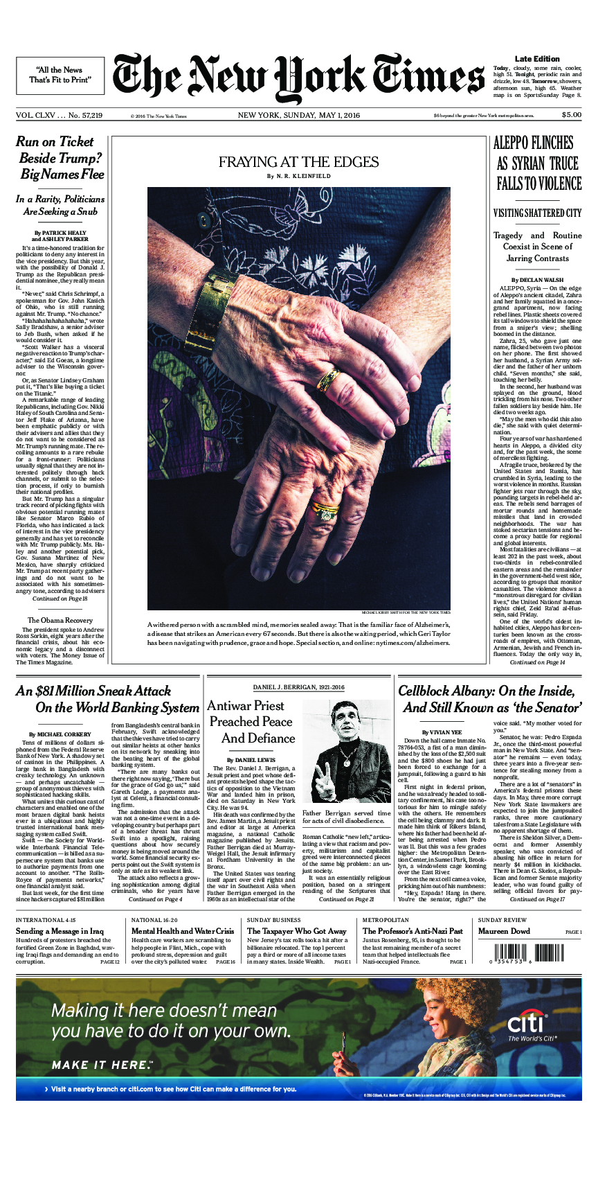 Prima-pagina-New-York-Times-del-2016-05-01