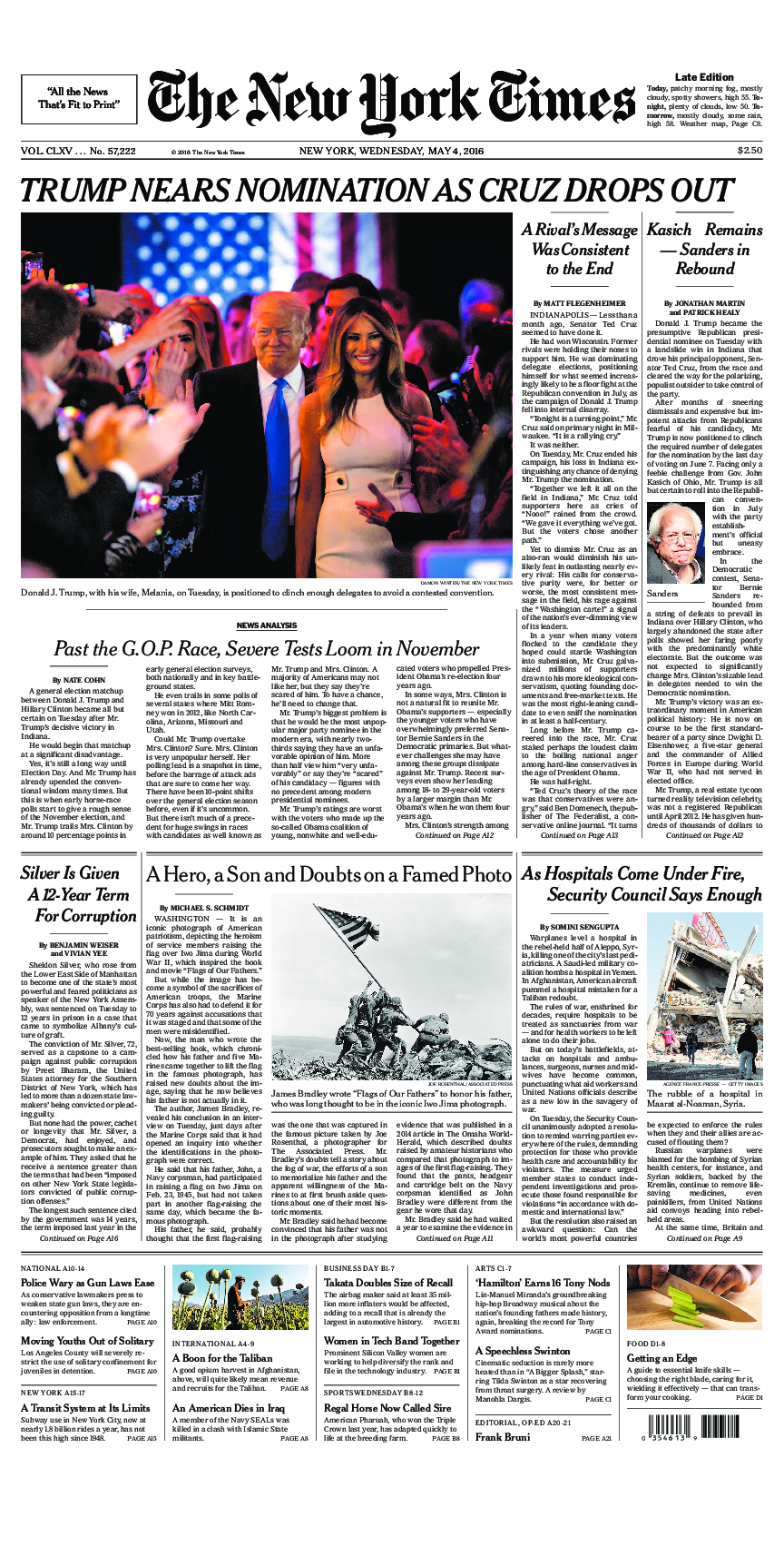 Prima-pagina-New-York-Times-del-2016-05-04