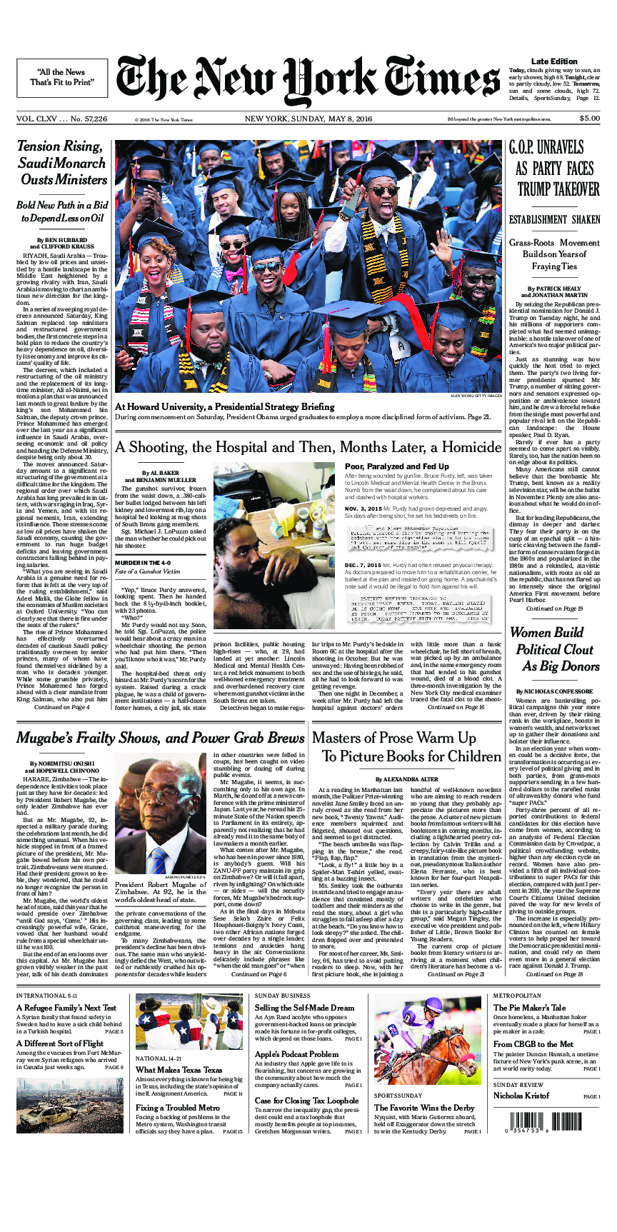 Prima-pagina-New-York-Times-del-2016-05-08