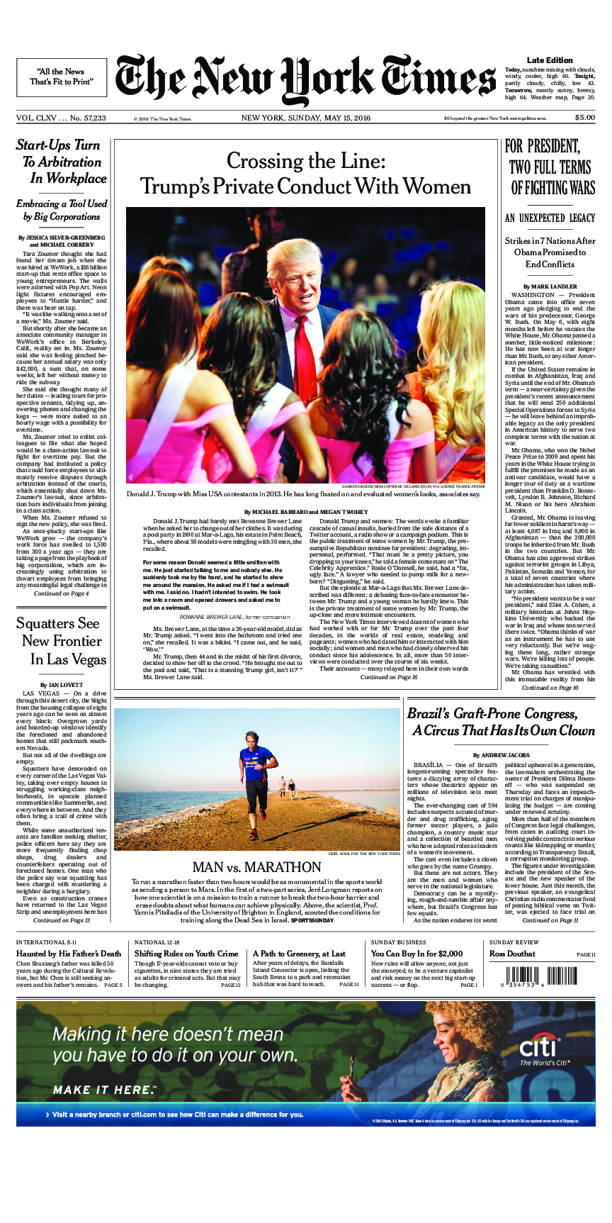 Prima-pagina-New-York-Times-del-2016-05-15