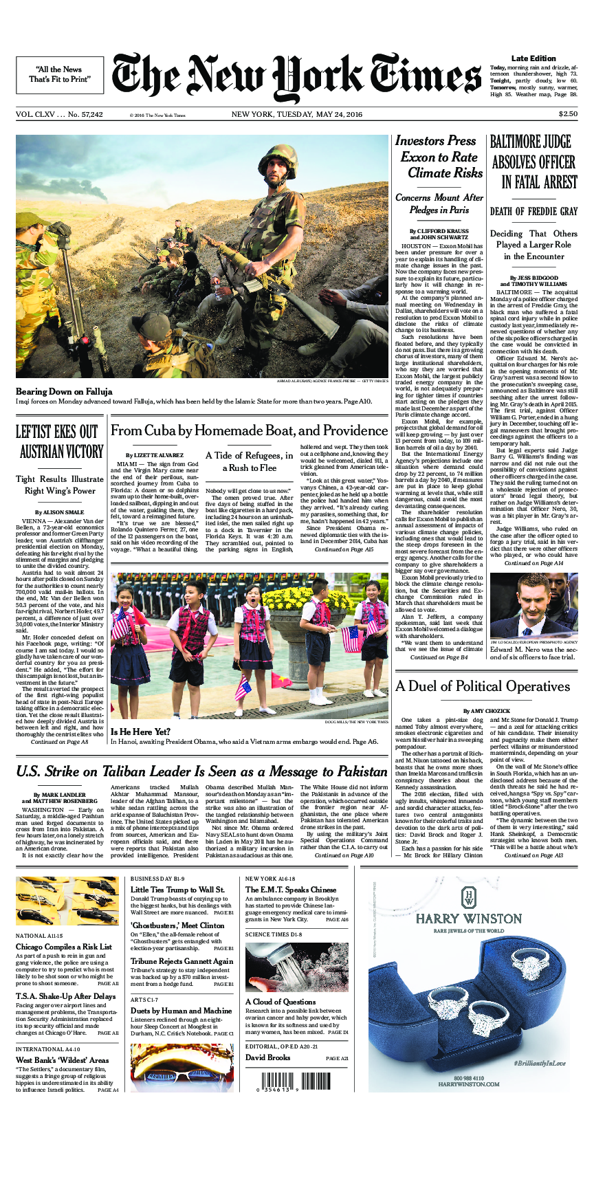 Prima-pagina-New-York-Times-del-2016-05-24