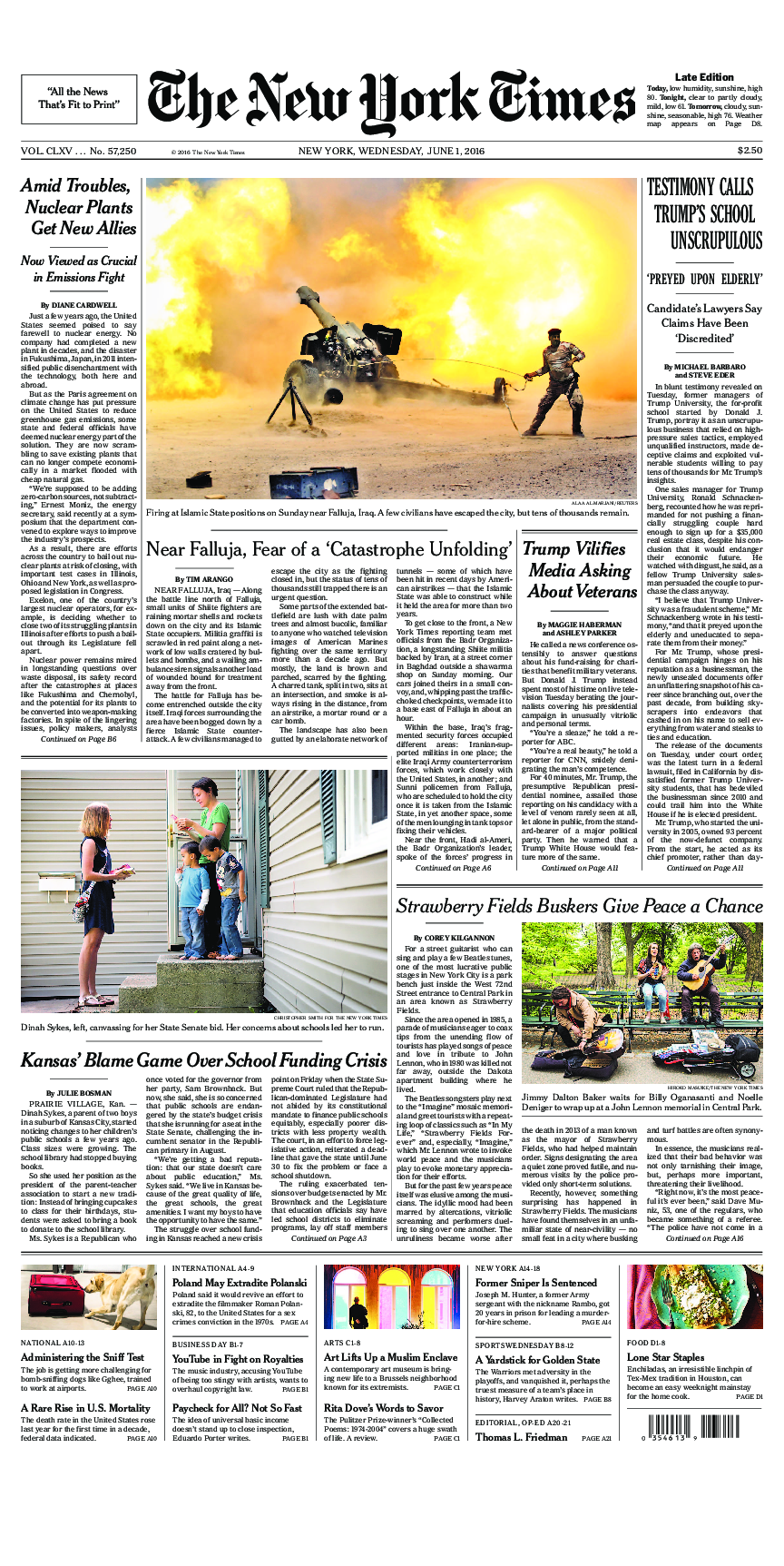 Prima-pagina-New-York-Times-del-2016-06-01