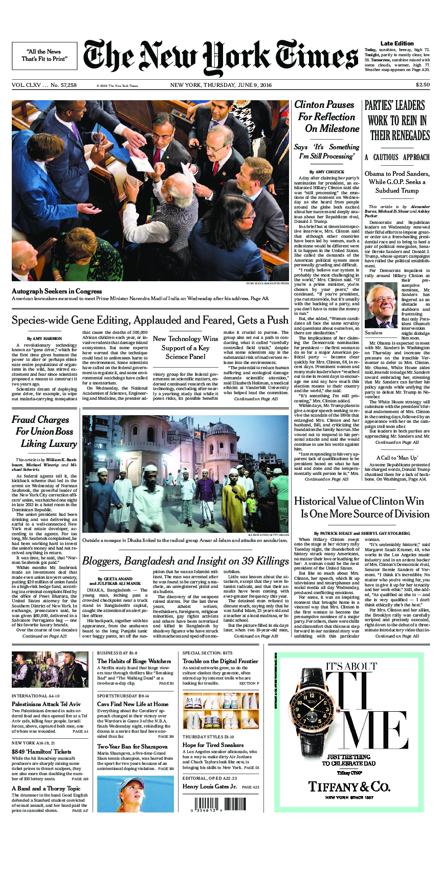 Prima-pagina-New-York-Times-del-2016-06-09