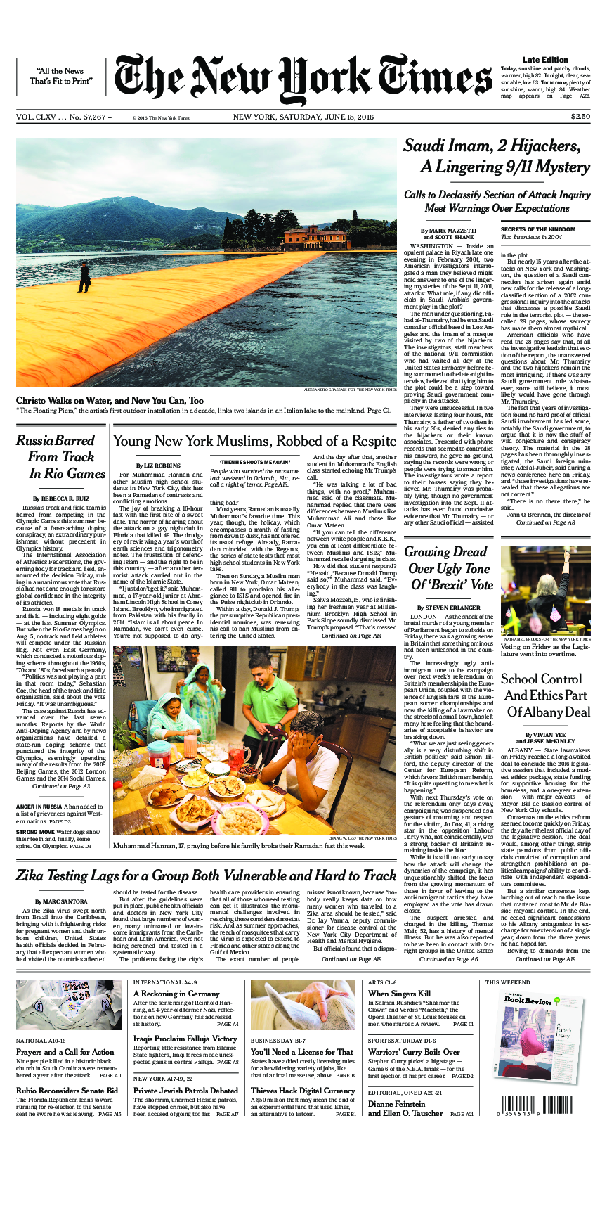 Prima-pagina-New-York-Times-del-2016-06-18