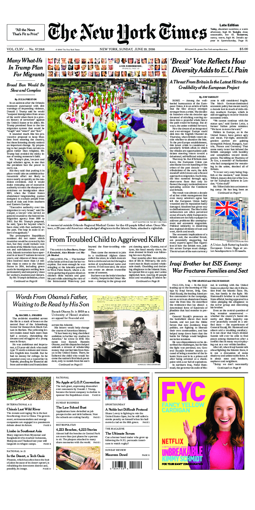 Prima-pagina-New-York-Times-del-2016-06-19