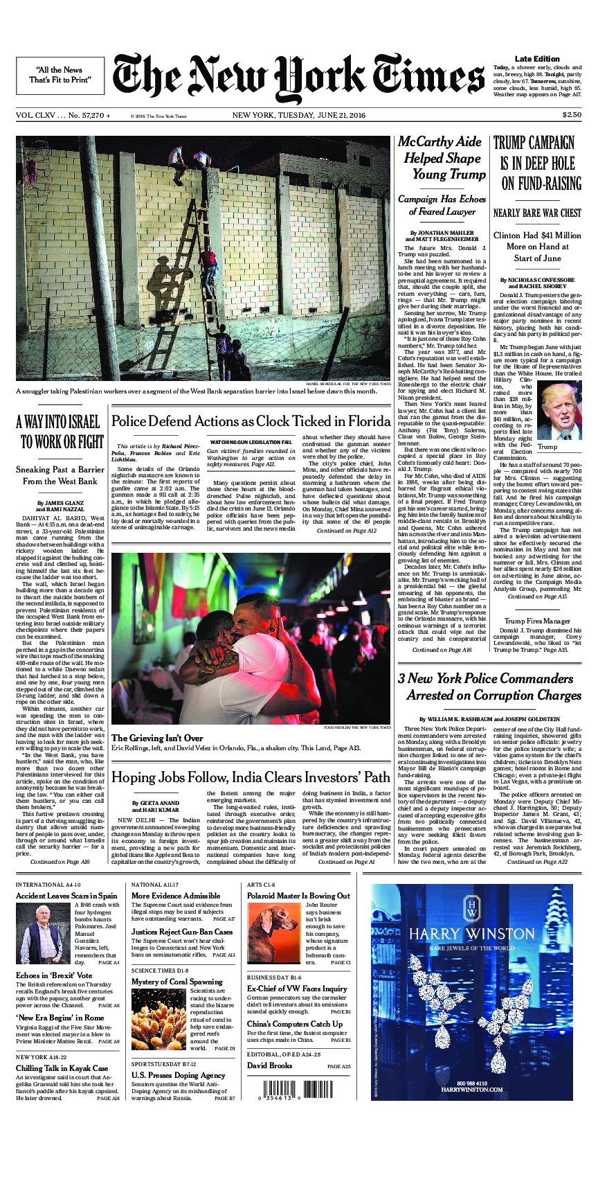 Prima-pagina-New-York-Times-del-2016-06-21