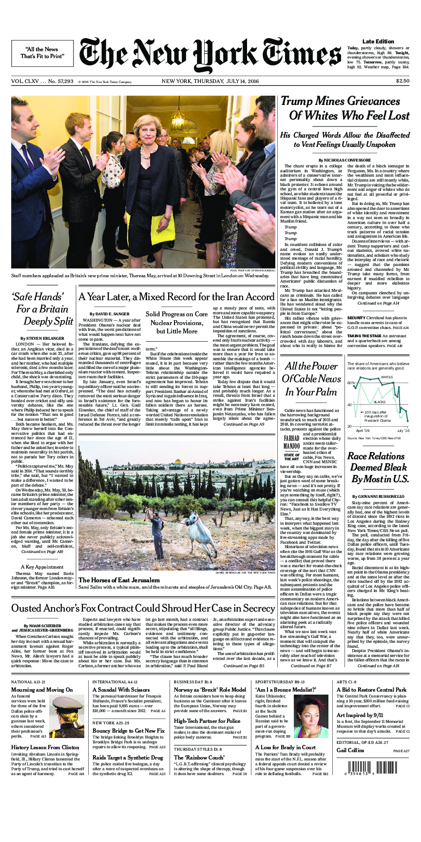 Prima-pagina-New-York-Times-del-2016-07-14