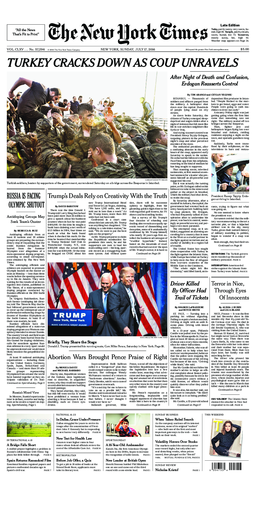 Prima-pagina-New-York-Times-del-2016-07-17