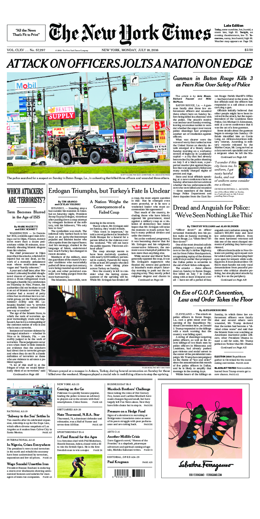 Prima-pagina-New-York-Times-del-2016-07-18