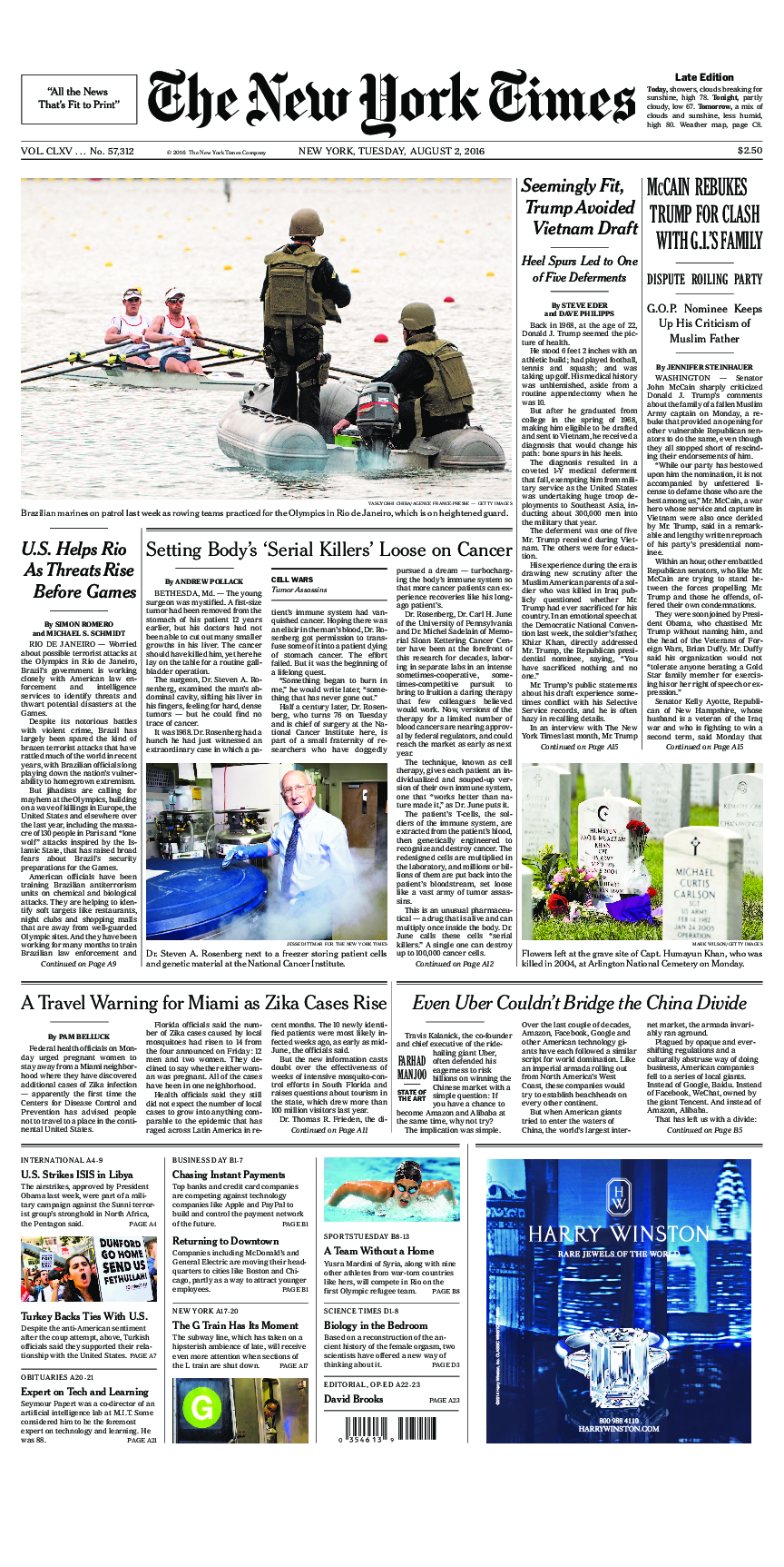 Prima-pagina-New-York-Times-del-2016-08-02