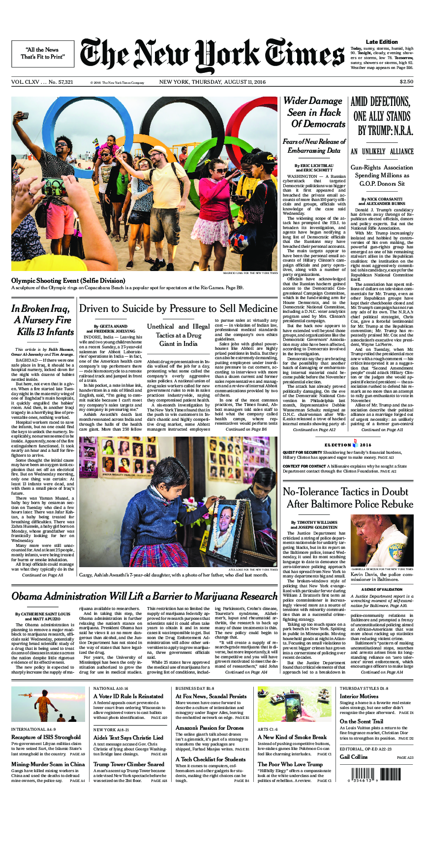 Prima-pagina-New-York-Times-del-2016-08-11