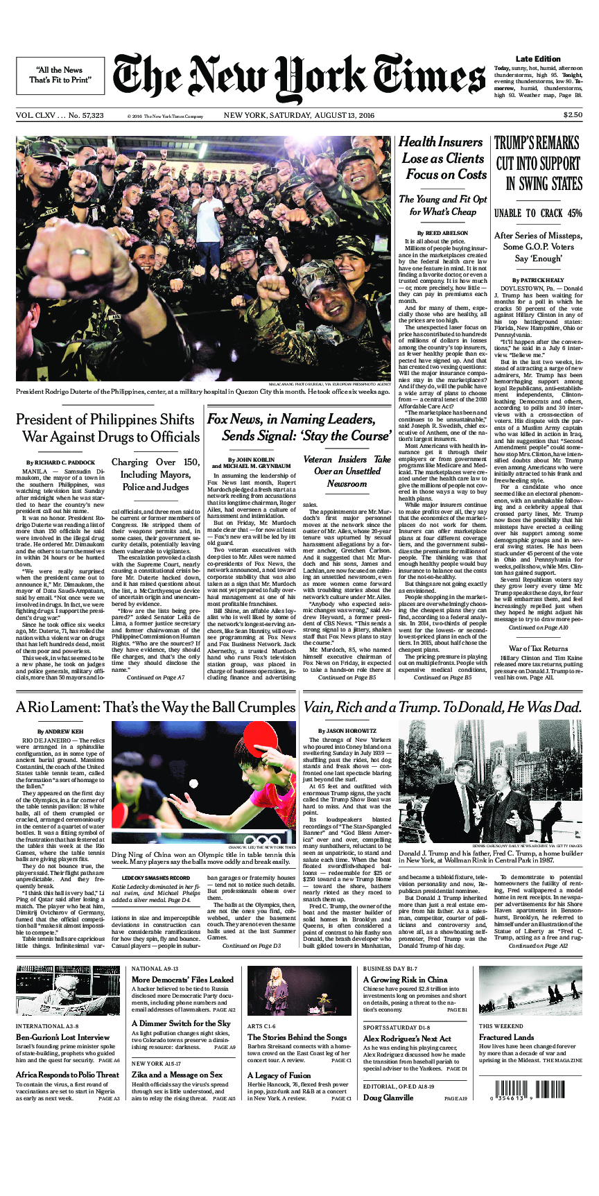 Prima-pagina-New-York-Times-del-2016-08-13