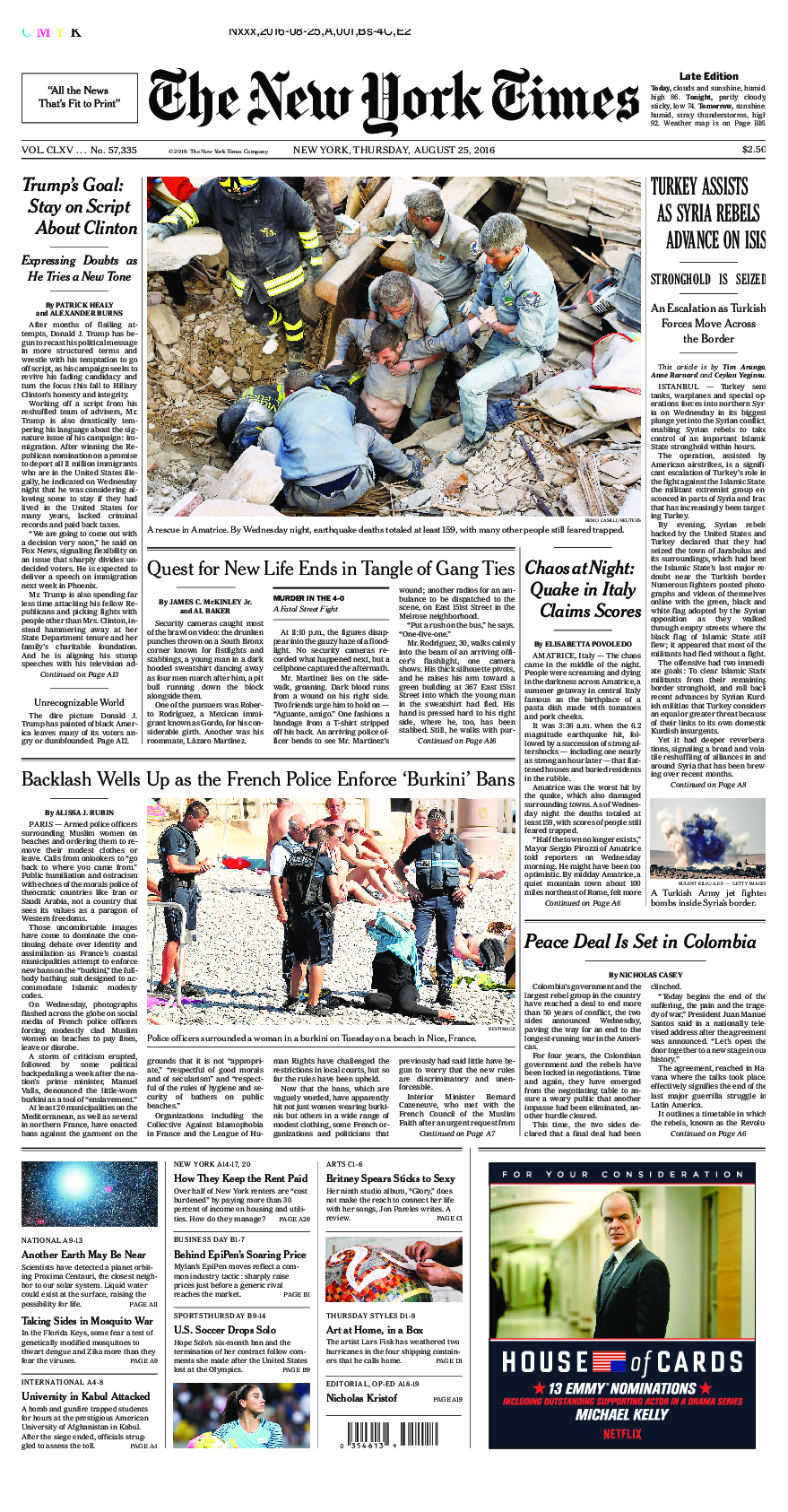 Prima-pagina-New-York-Times-del-2016-08-25