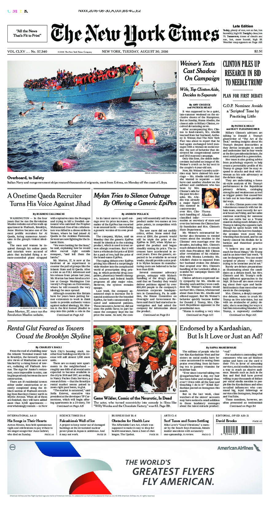 Prima-pagina-New-York-Times-del-2016-08-30