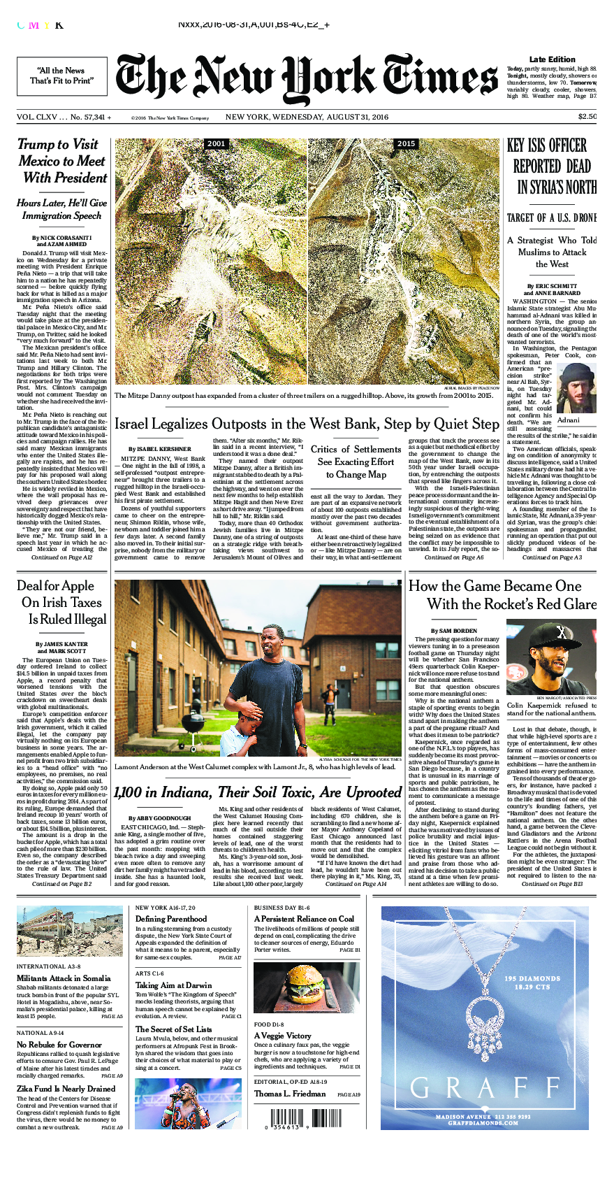 Prima-pagina-New-York-Times-del-2016-08-31