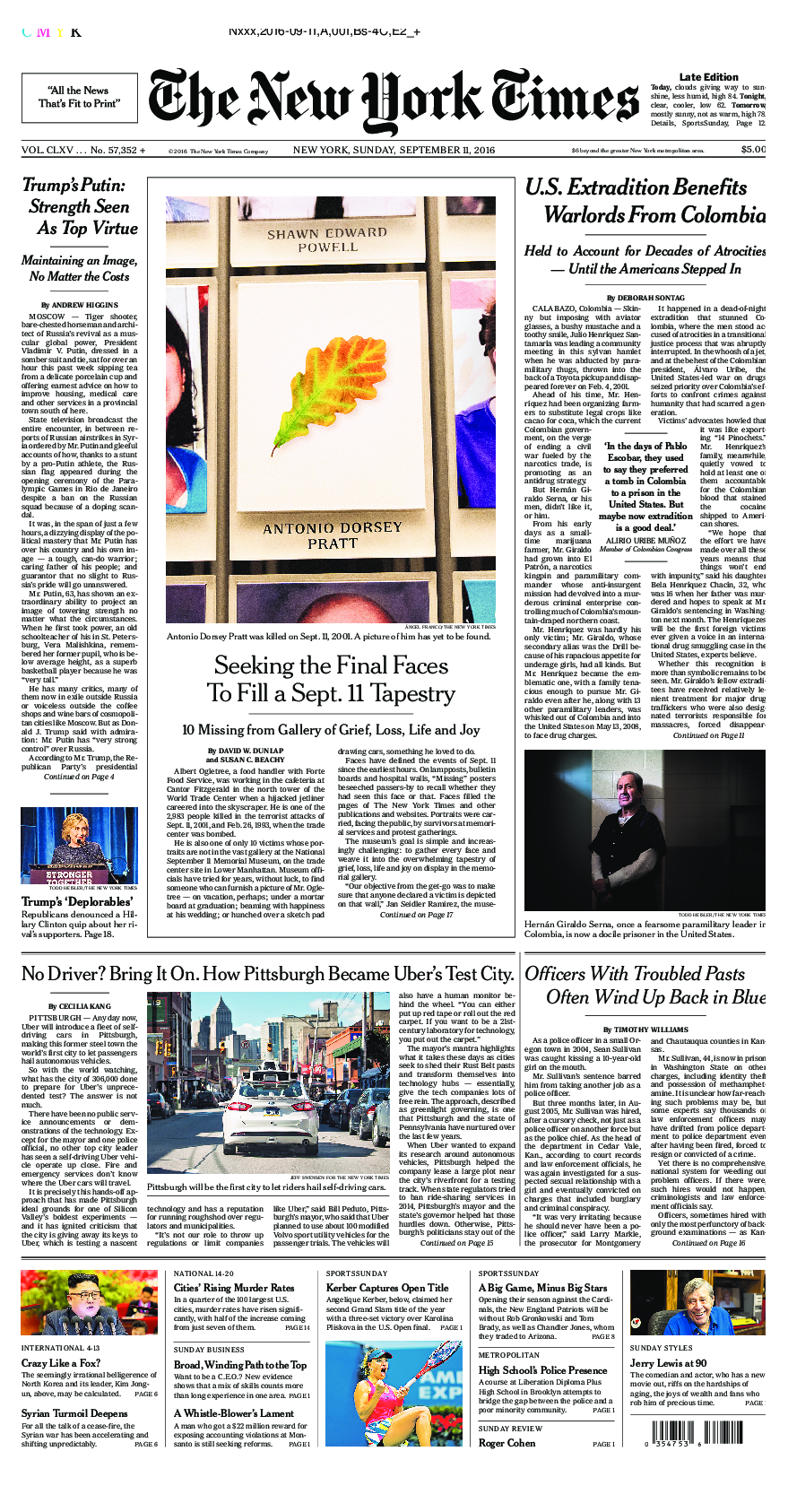 Prima-pagina-New-York-Times-del-2016-09-11