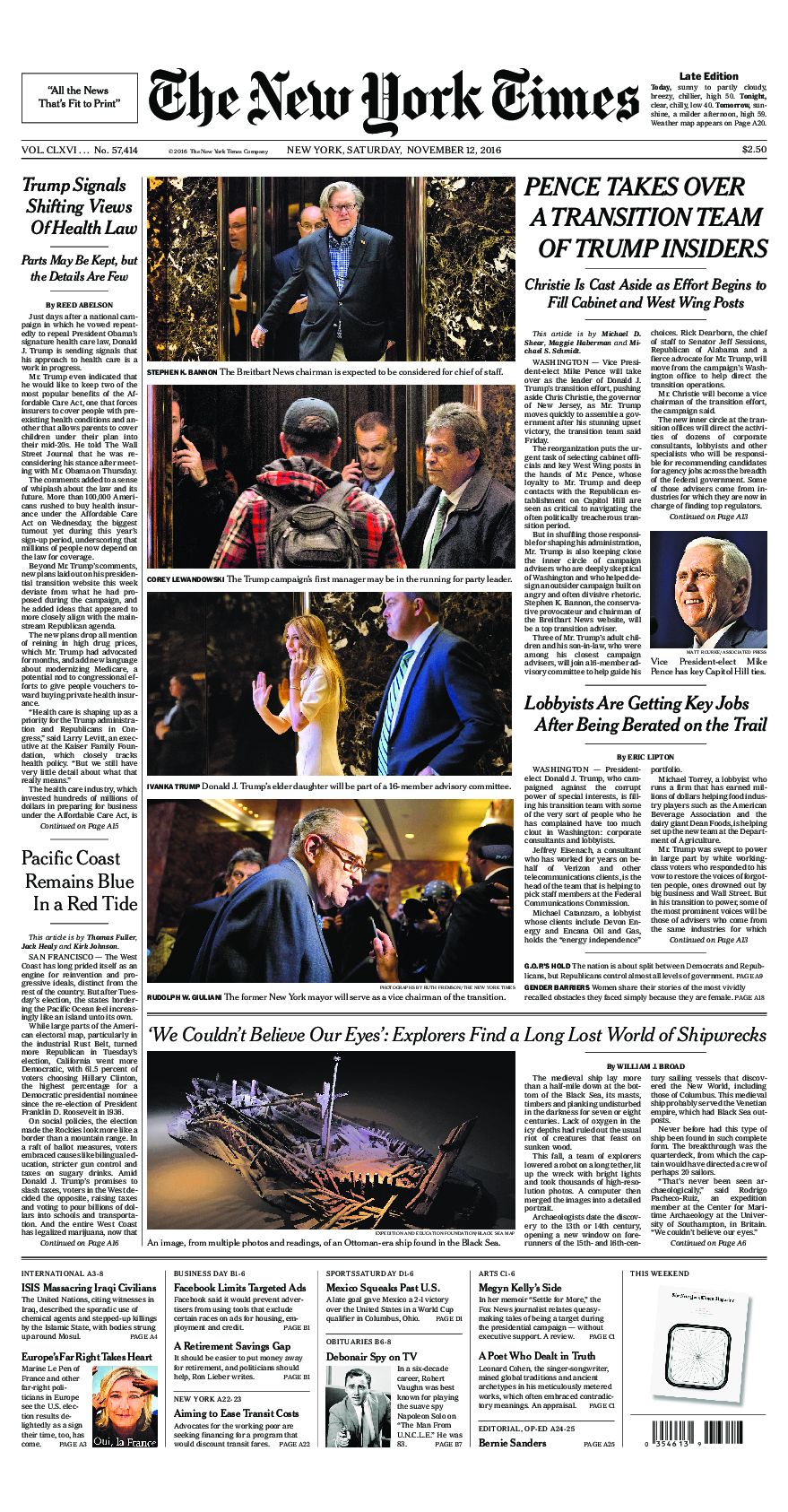 Prima-pagina-New-York-Times-del-2016-11-12