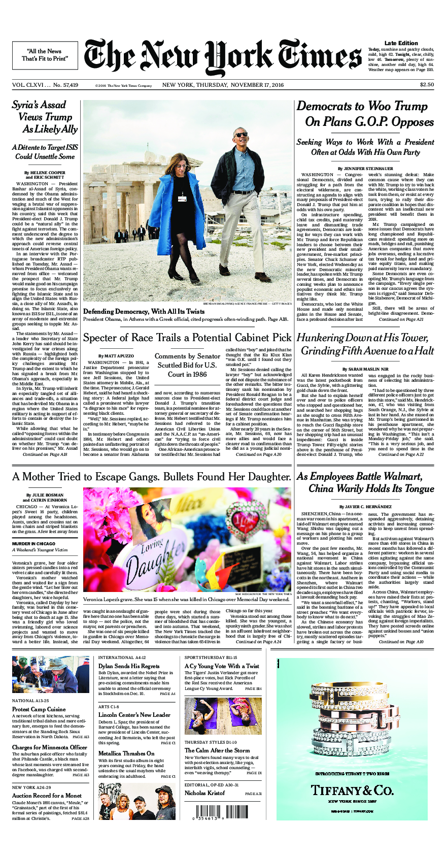 Prima-pagina-New-York-Times-del-2016-11-17