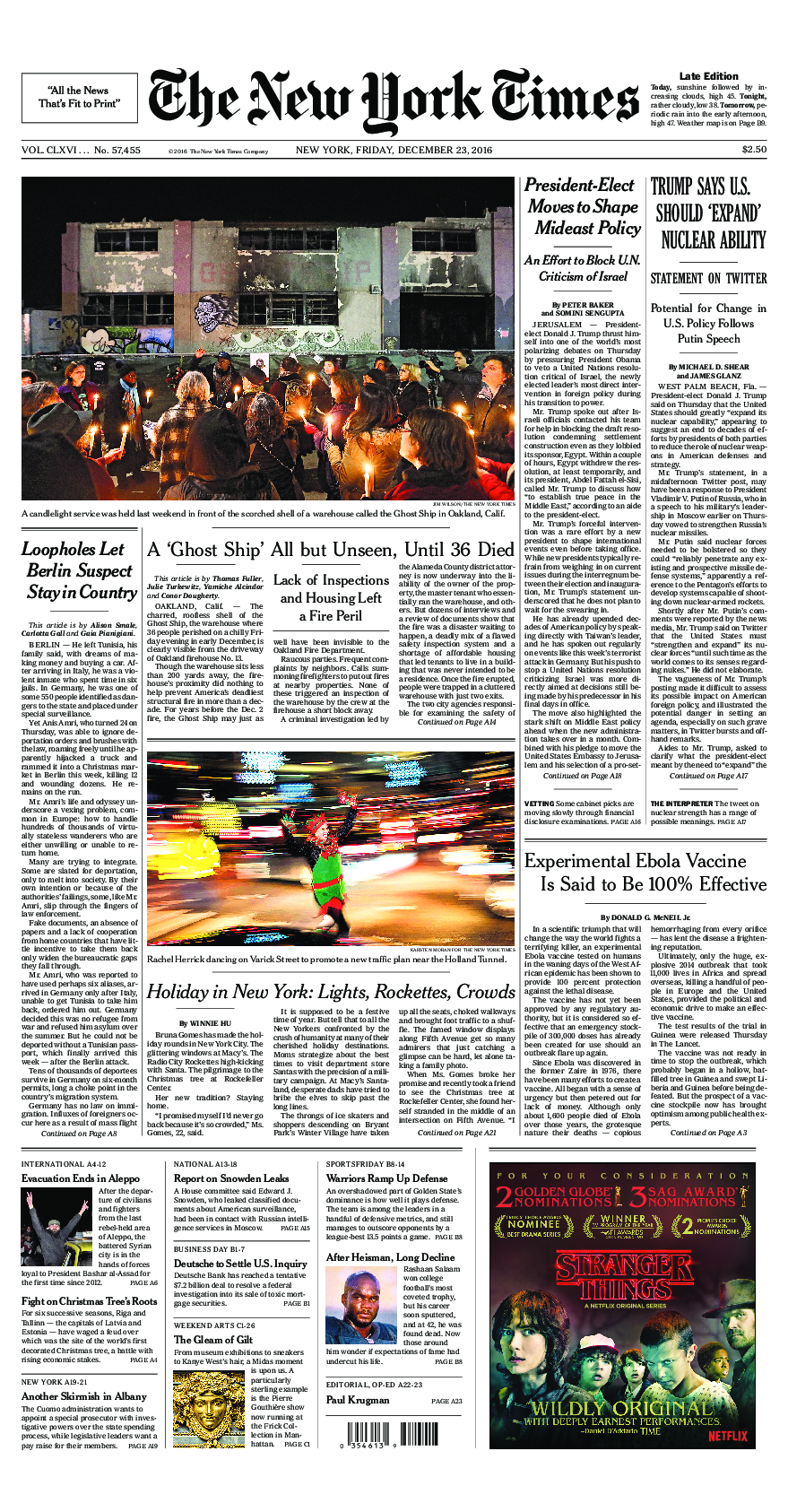 Prima-pagina-New-York-Times-del-2016-12-23