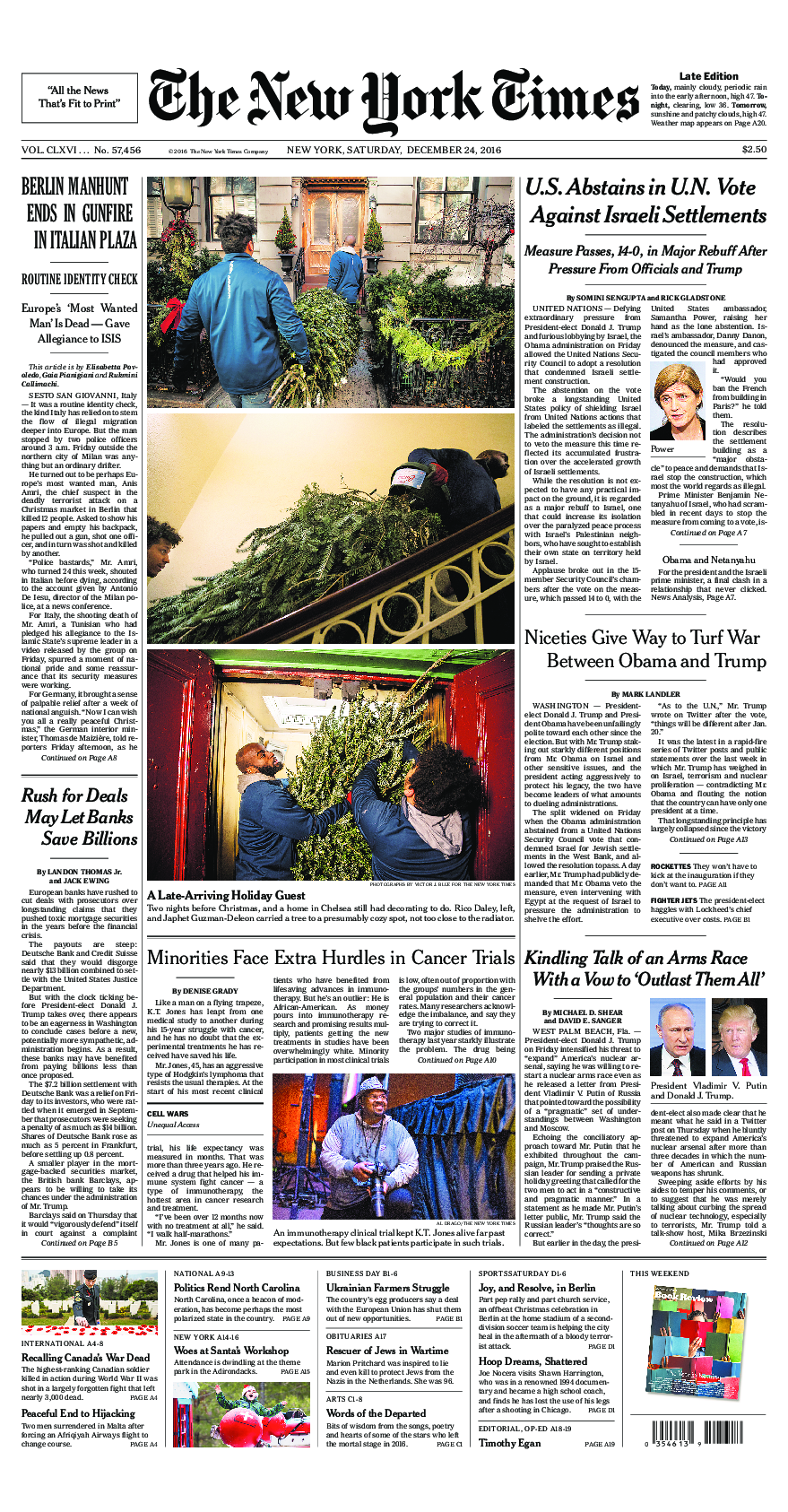 Prima-pagina-New-York-Times-del-2016-12-24