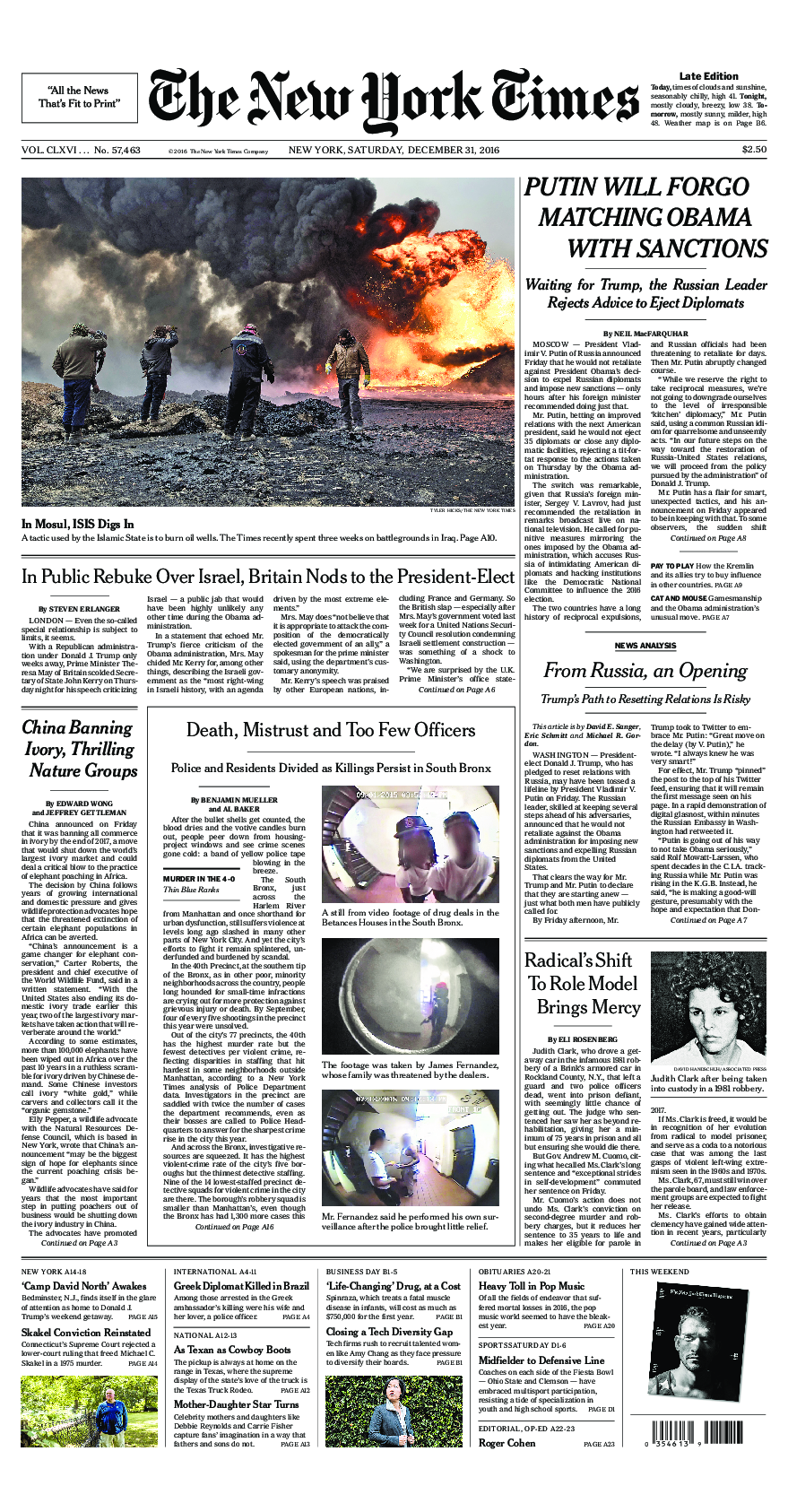 Prima-pagina-New-York-Times-del-2016-12-31