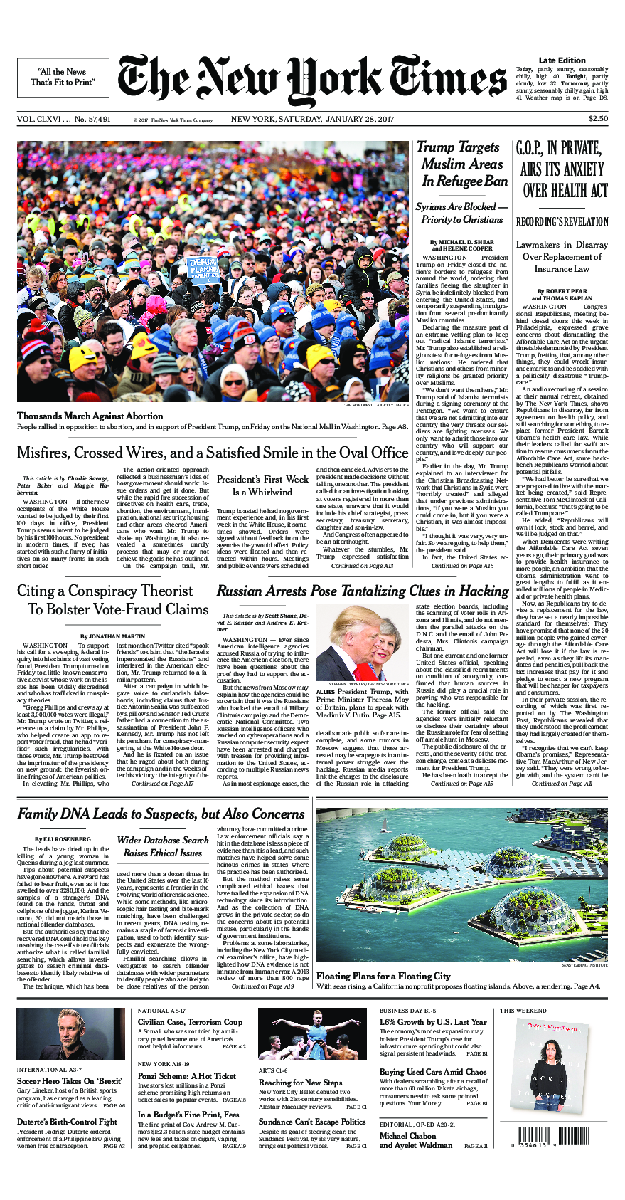 Prima-pagina-New-York-Times-del-2017-01-28