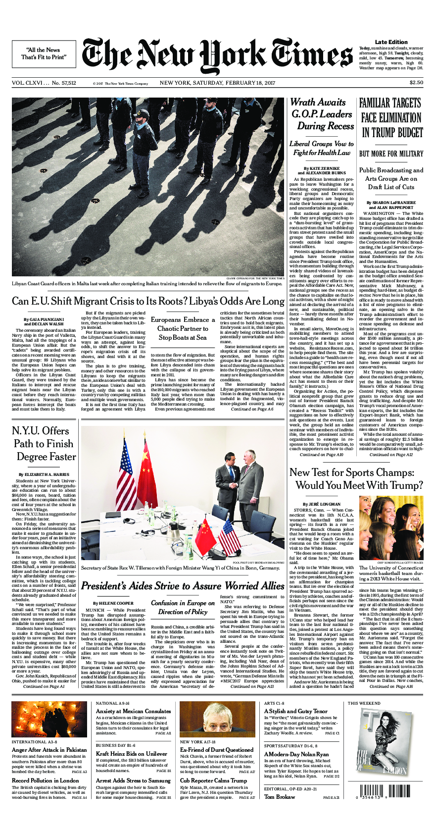 Prima-pagina-New-York-Times-del-2017-02-18