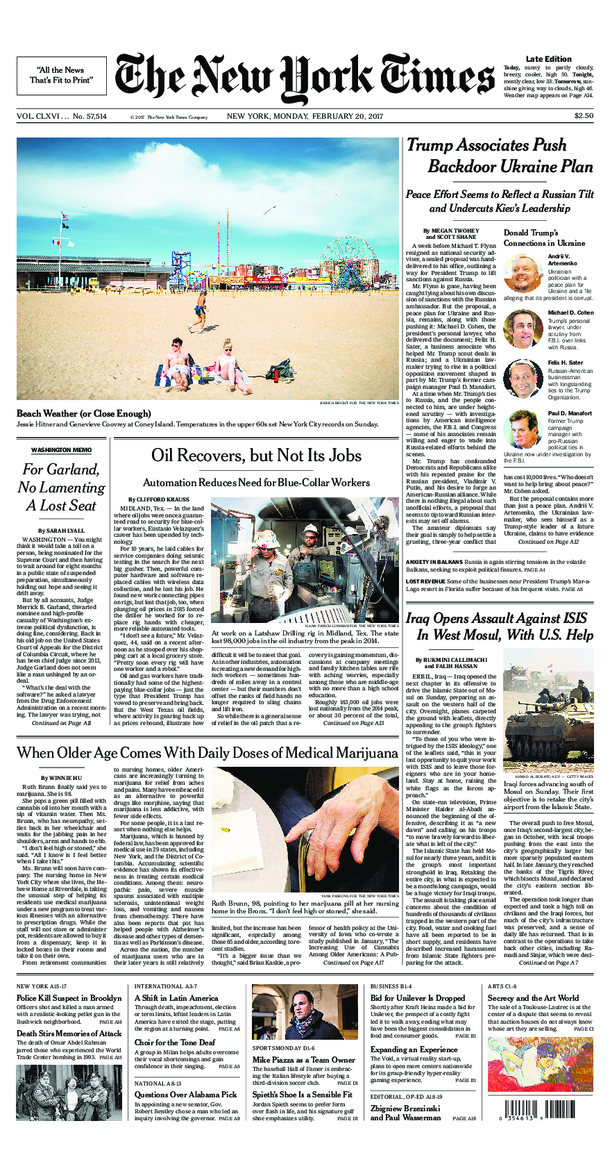 Prima-pagina-New-York-Times-del-2017-02-20